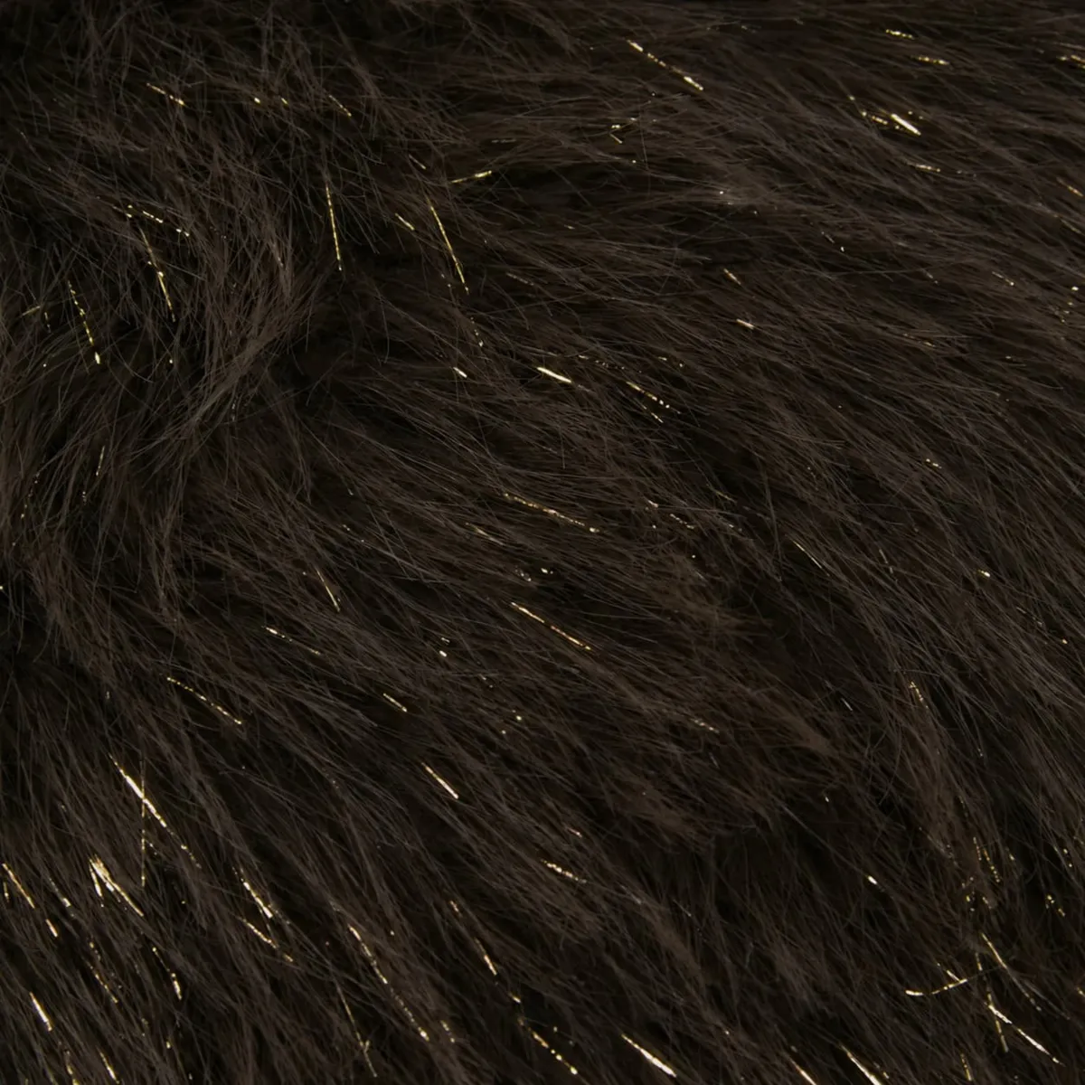Cuscino rotondo in pelliccia sintetica (40 cm) Felidae Marrone