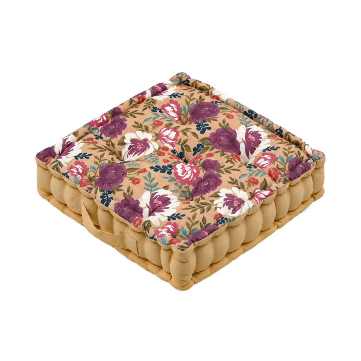 Cuscino da pavimento quadrato in cotone (45 x 45 cm) Augusta Multicolore