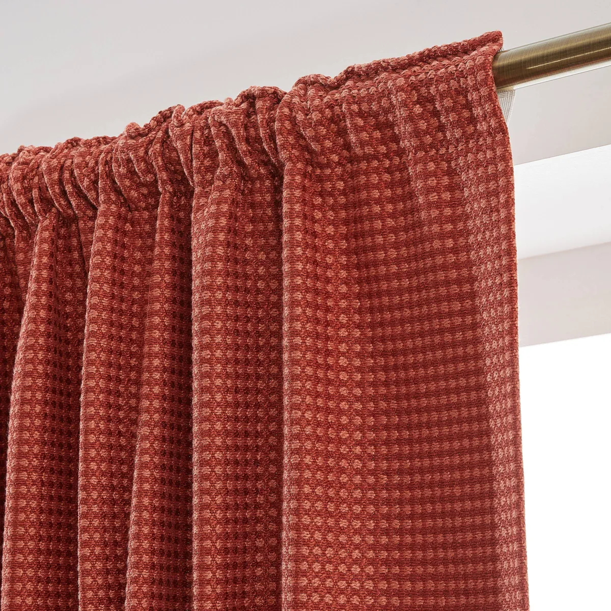 Tenda semi-oscurante termica passanti nascosti (280 x 240 cm) Lona Terracotta