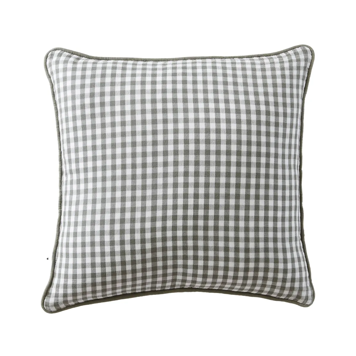 Cuscino quadrato in garza di cotone (45 x 45 cm) Vickie Verde rosmarino