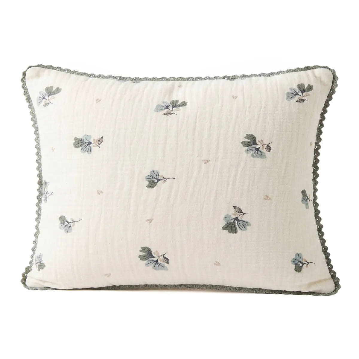 Cuscino rettangolare garza di cotone (40 x 60 cm) Gaïa astrée Verde eucalipto