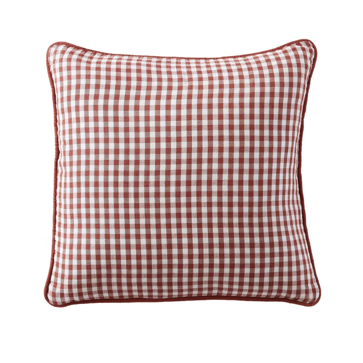 Cuscino quadrato in garza di cotone (45 x 45 cm) Vickie Terracotta