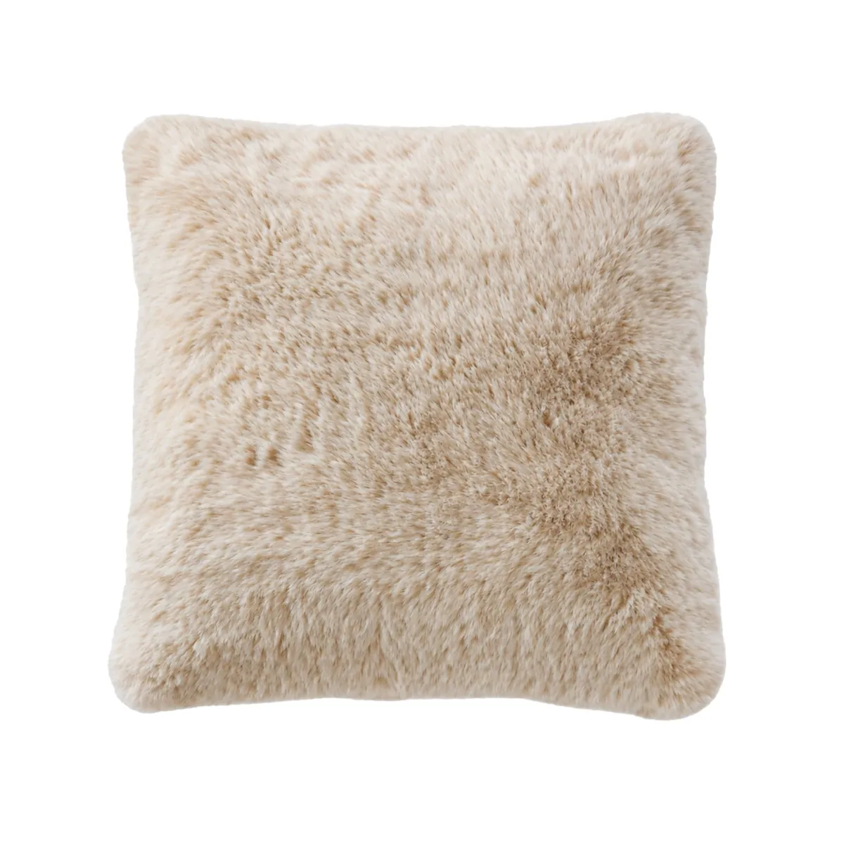 Cuscino quadrato in pelliccia sintetica (45 x 45 cm) Finn Ecru