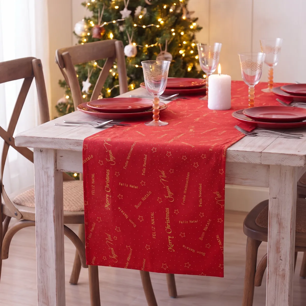 Runner da tavola Message Rosso