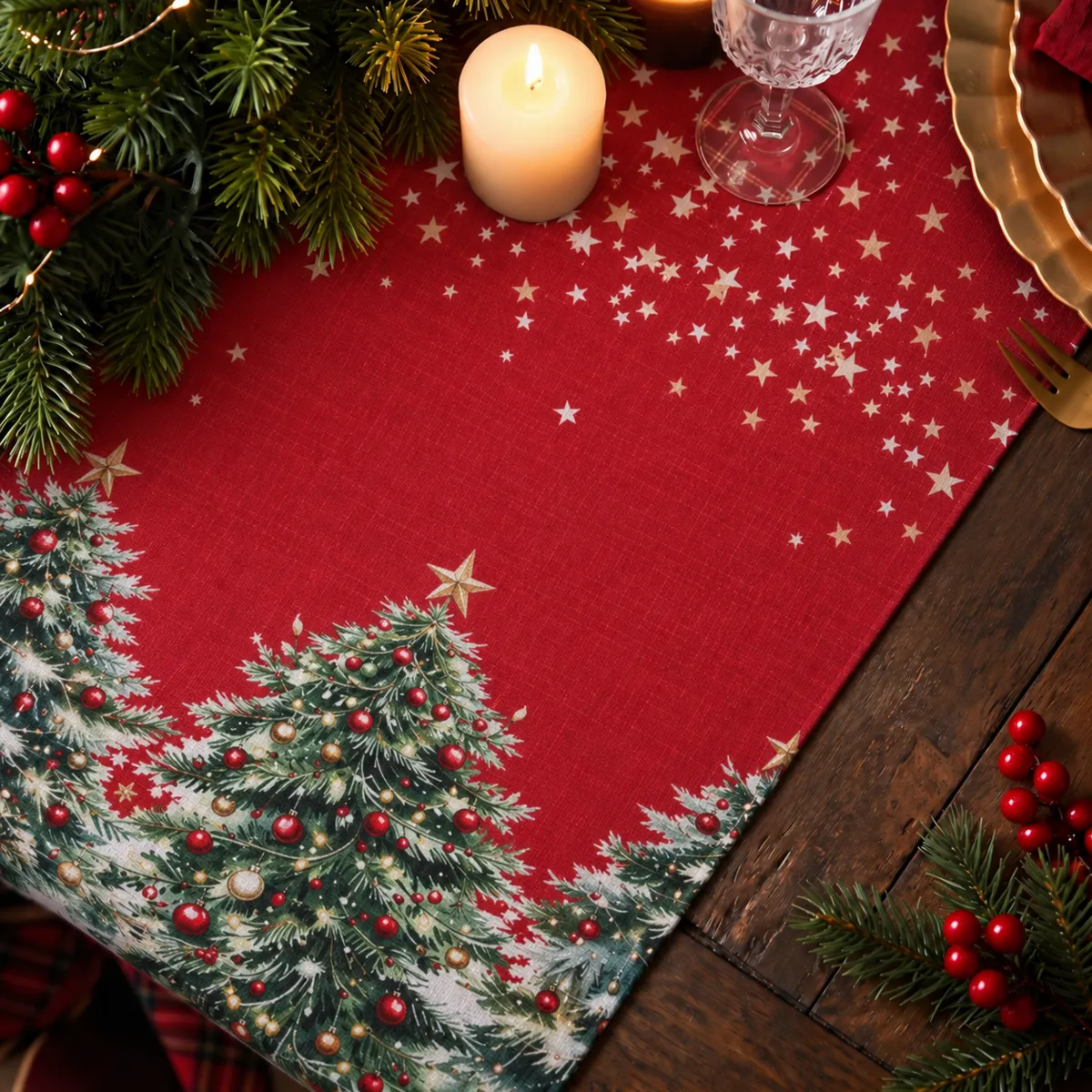 Runner da tavolo di Natale (50 x 150 cm) Christmas Multicolore