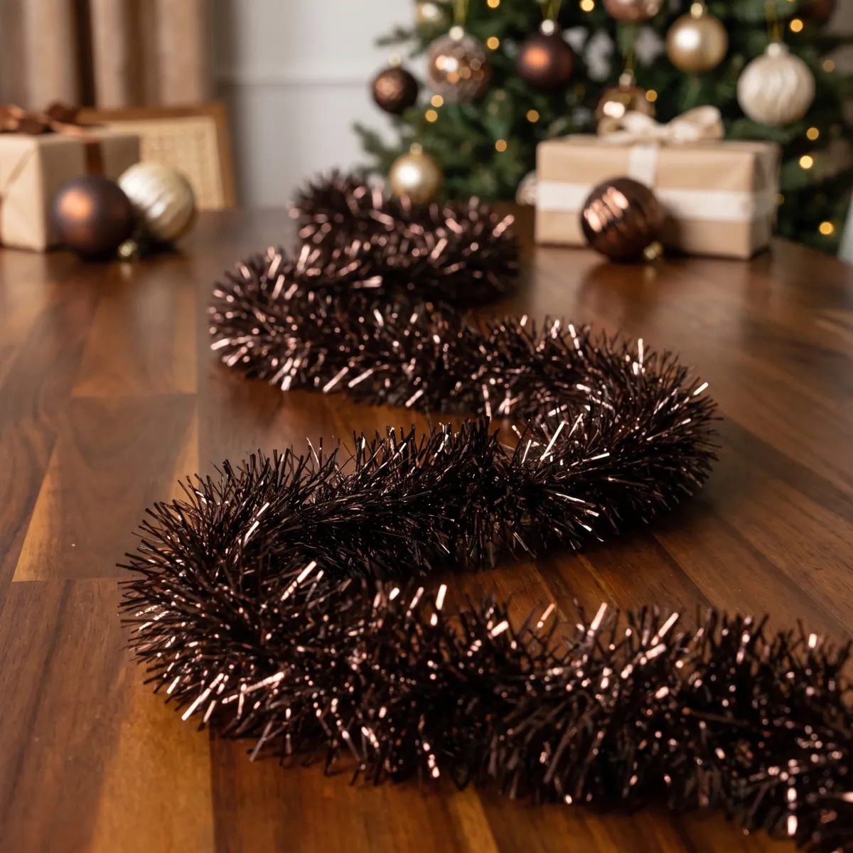 Guirlande de Noël (D7,50 cm) Alpine XL Noir truffé
