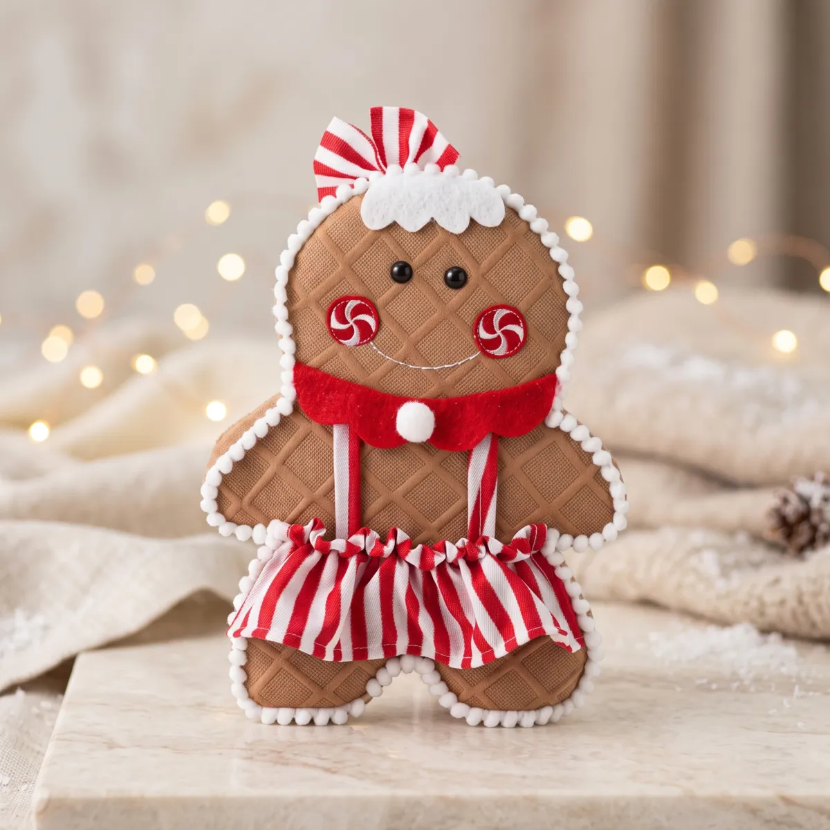 Schneemann Lebkuchen (H30 cm) Sucrerie Festive