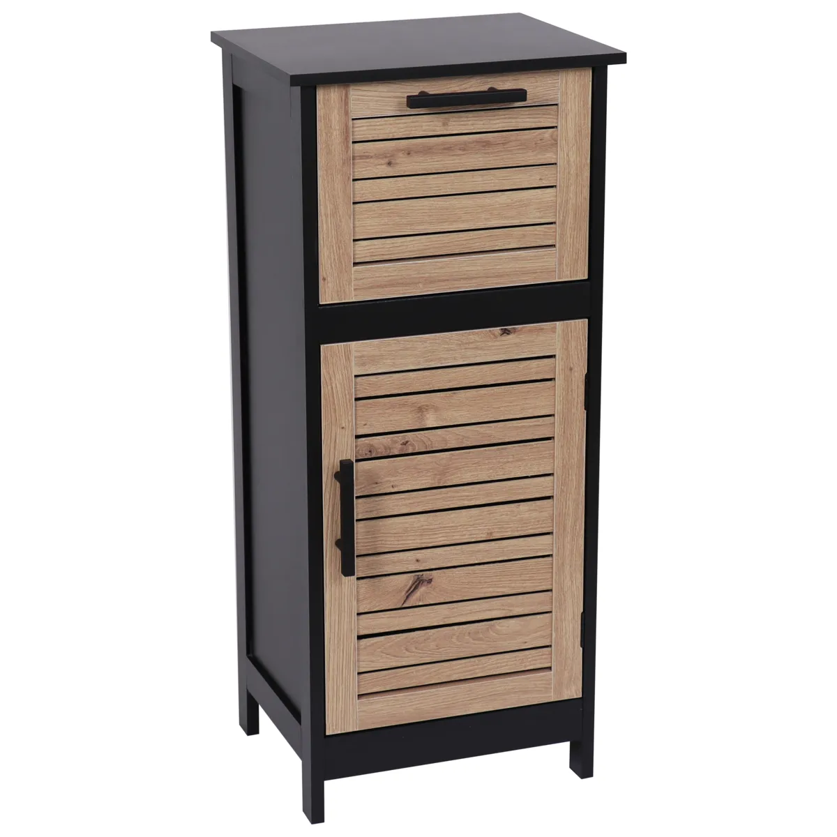 Mueble bajo de baño (37 x H83 cm) Bergen Negro