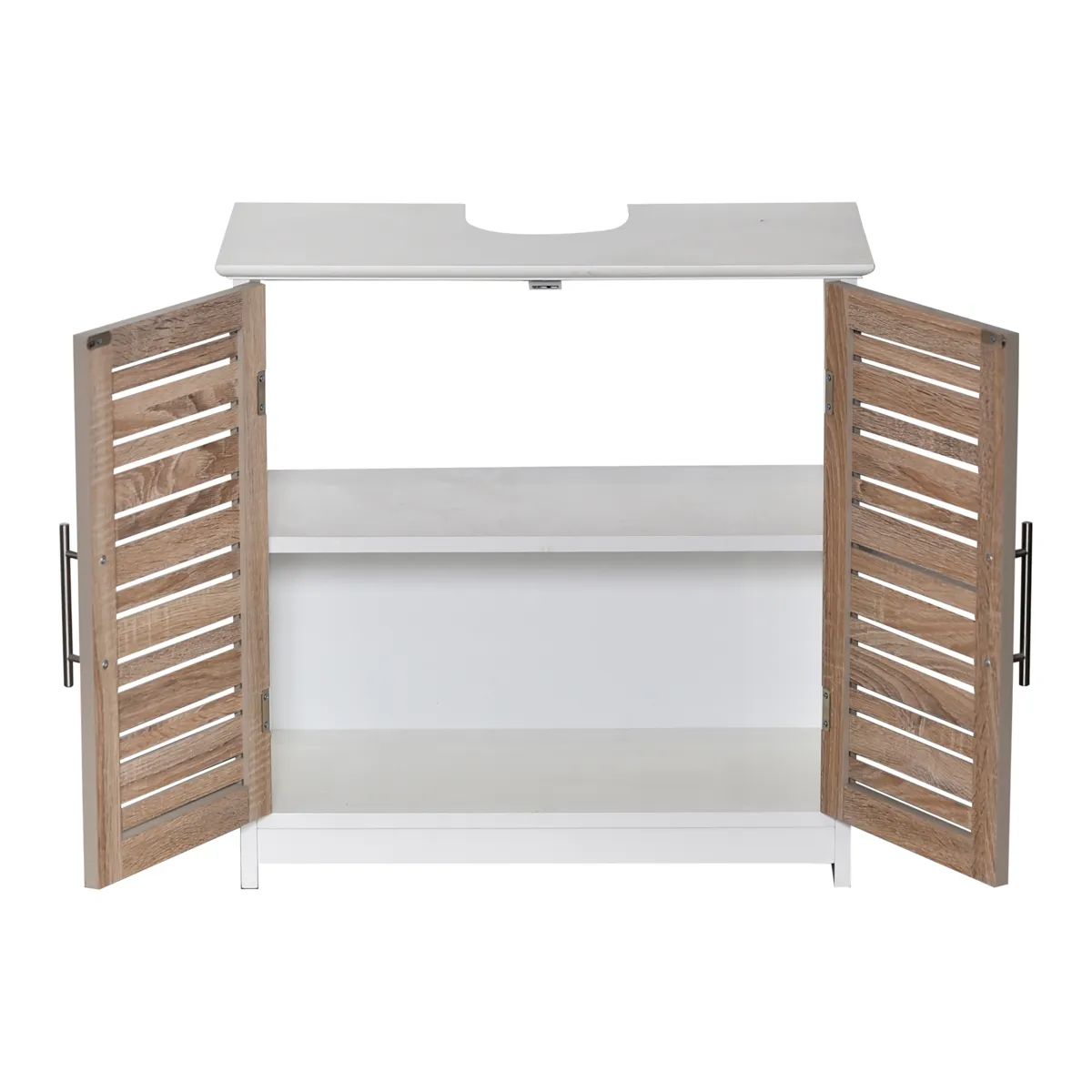 Meuble dessous lavabo Stockholm Bois 4