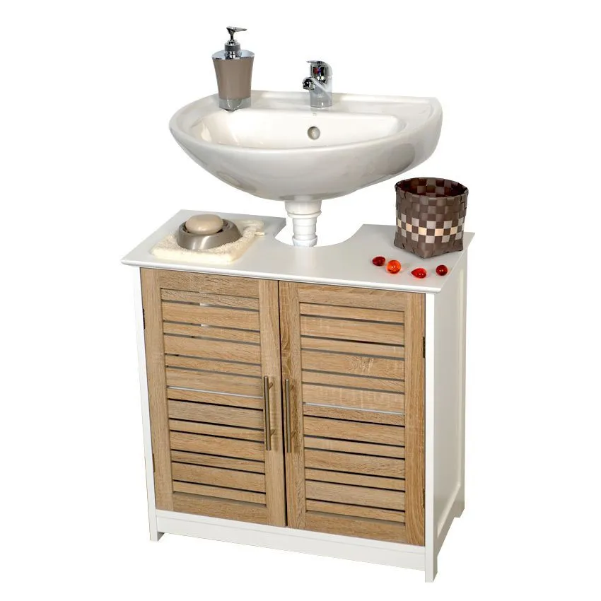 Meuble dessous lavabo Stockholm Bois 2