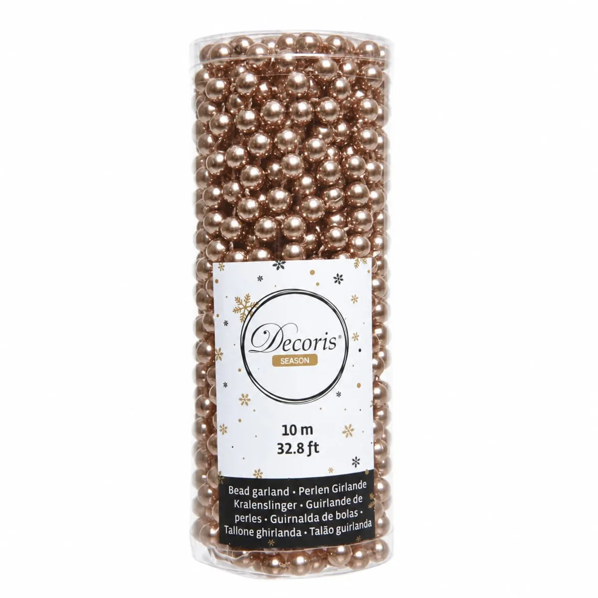 1 Guirlande de perles polystyrene dia0.80-L1000cm peach pearl ALPINE