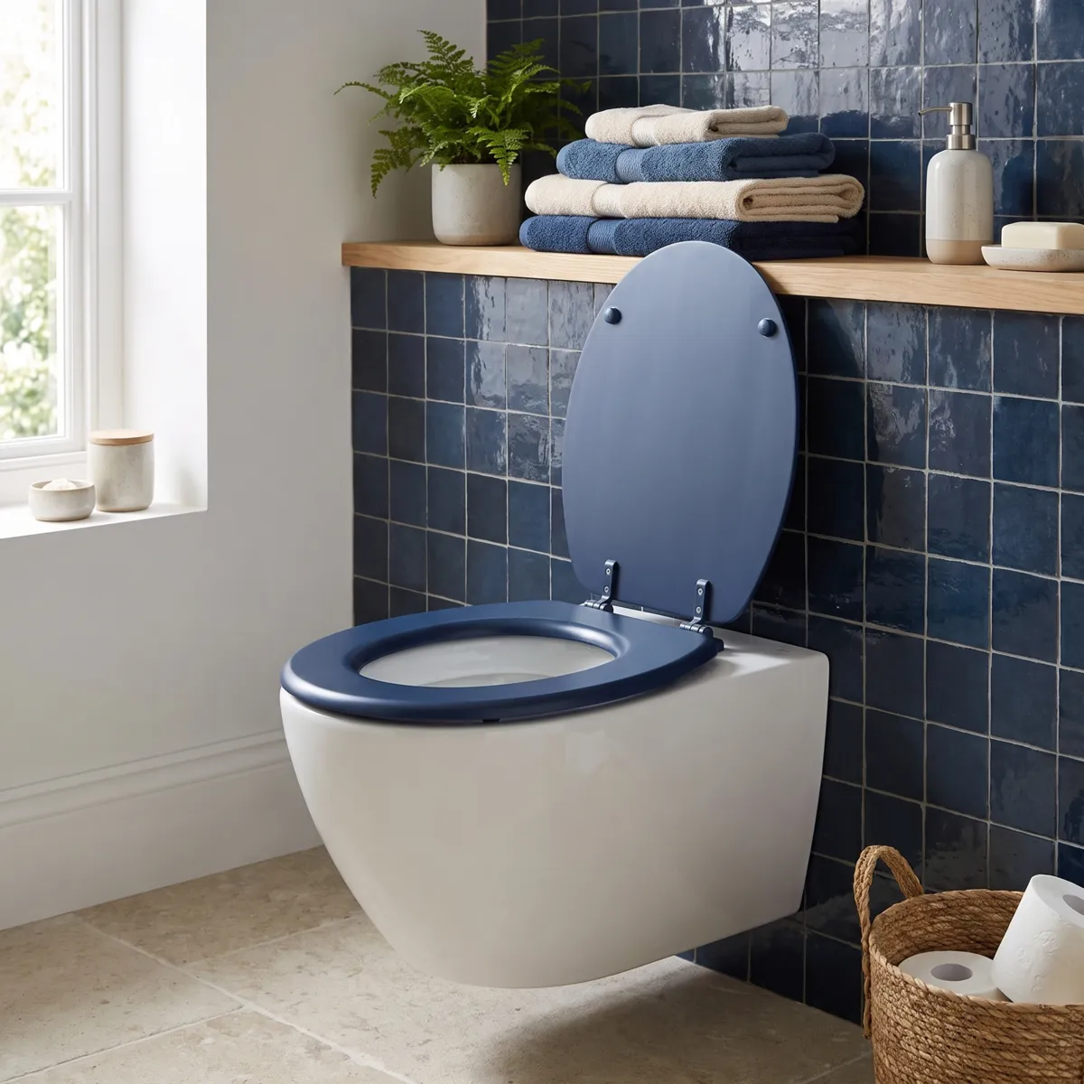 Abattant WC 18 pouces Timeless uni Bleu nuit