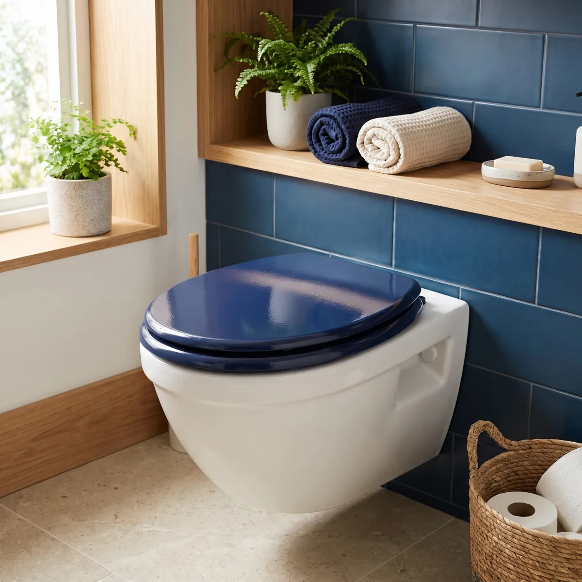 Abattant WC 18 pouces Timeless uni Bleu nuit