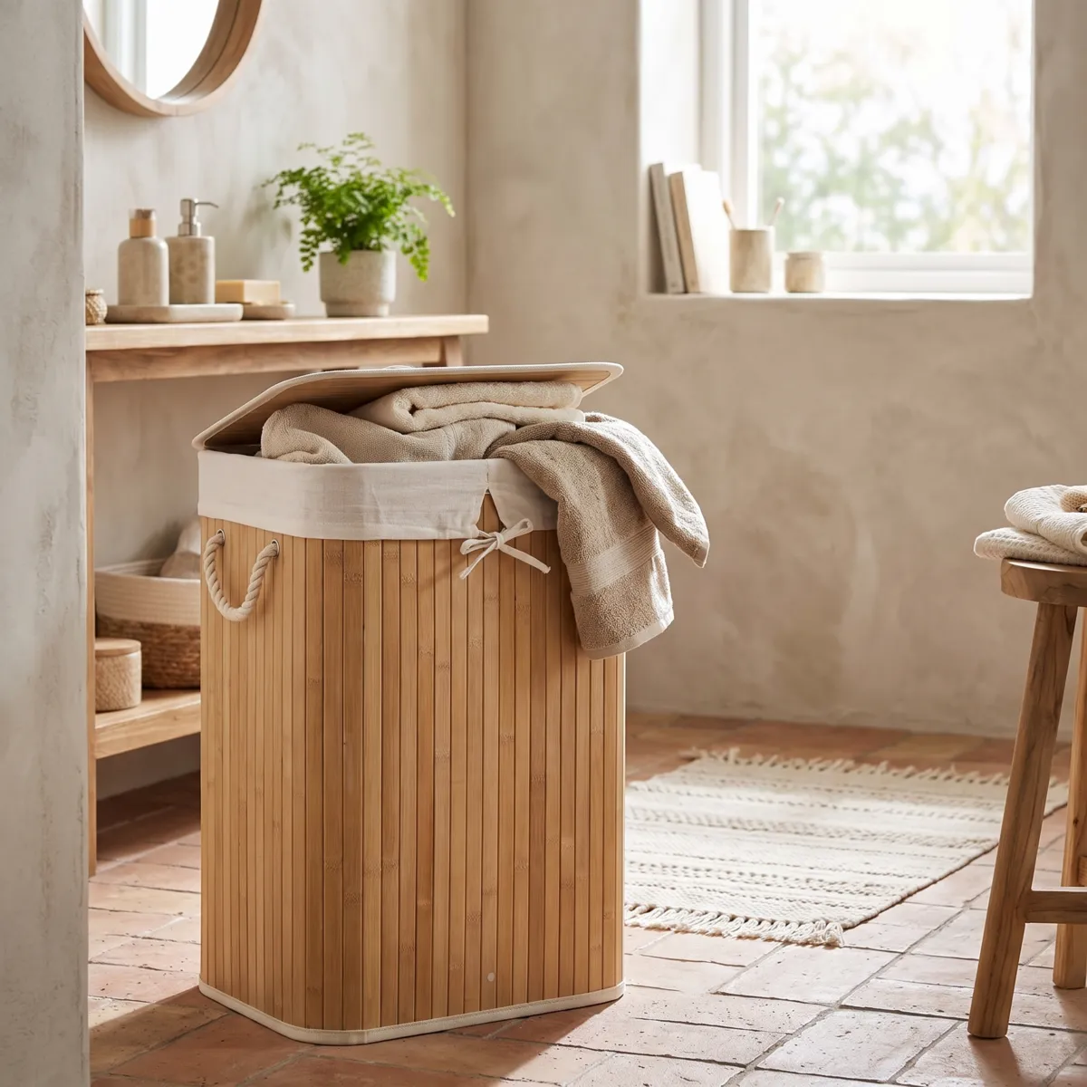 Portabiancheria Anako Beige