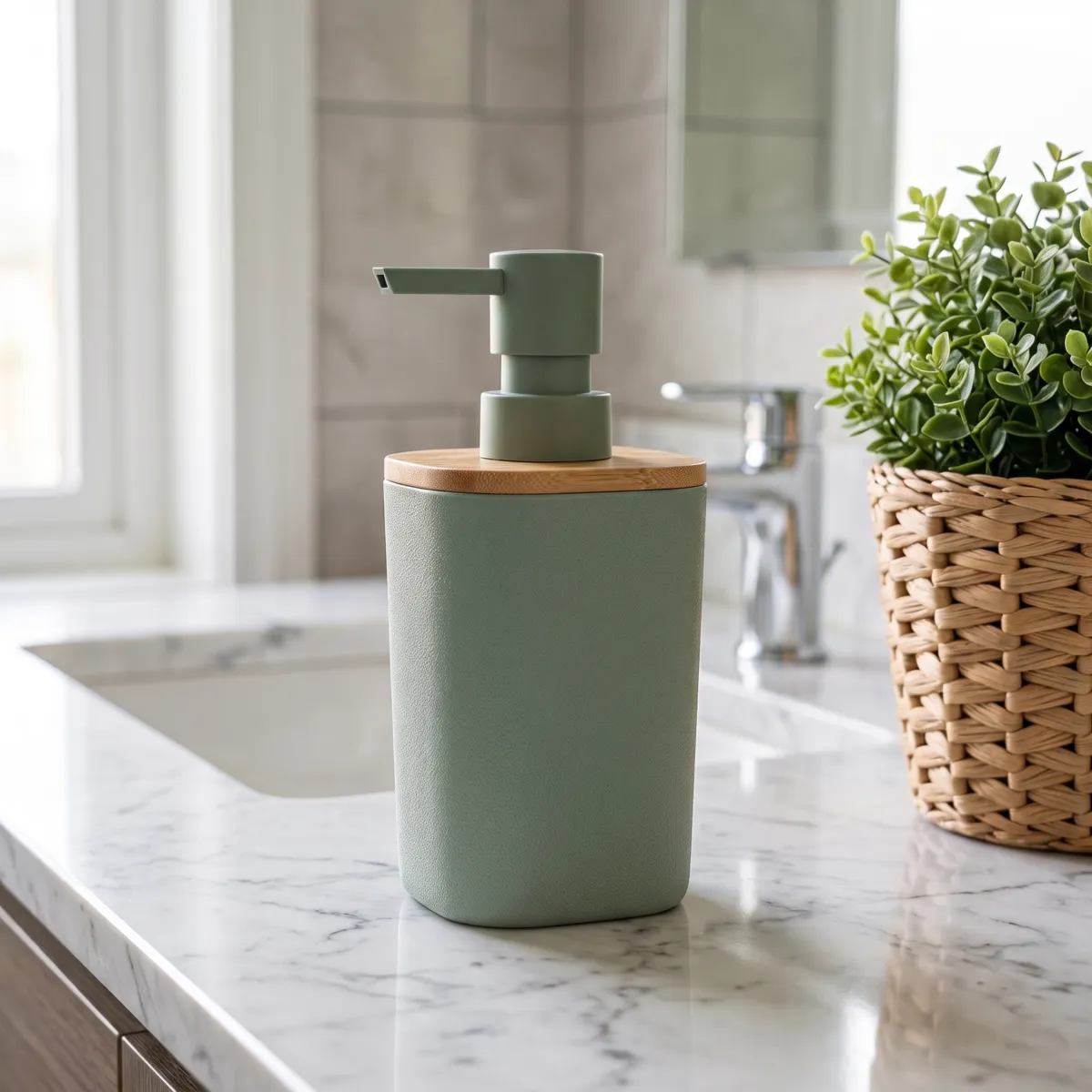 Distributeur de savon Evy Vert sauge
