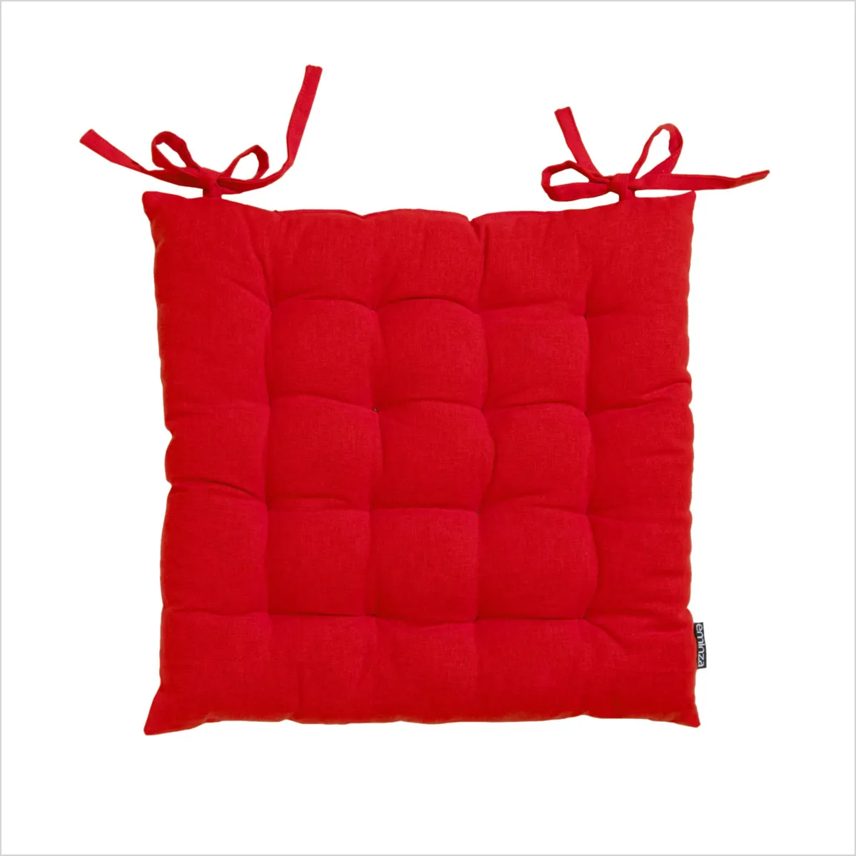 Cojín de silla cuadrado en algodón (40 x 40 cm) Pixel Rojo
