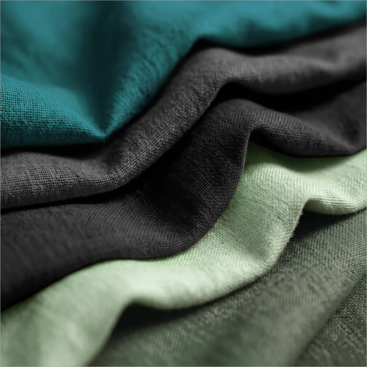 Coussin carré coton (60 x 60 cm) Pixel Vert menthe