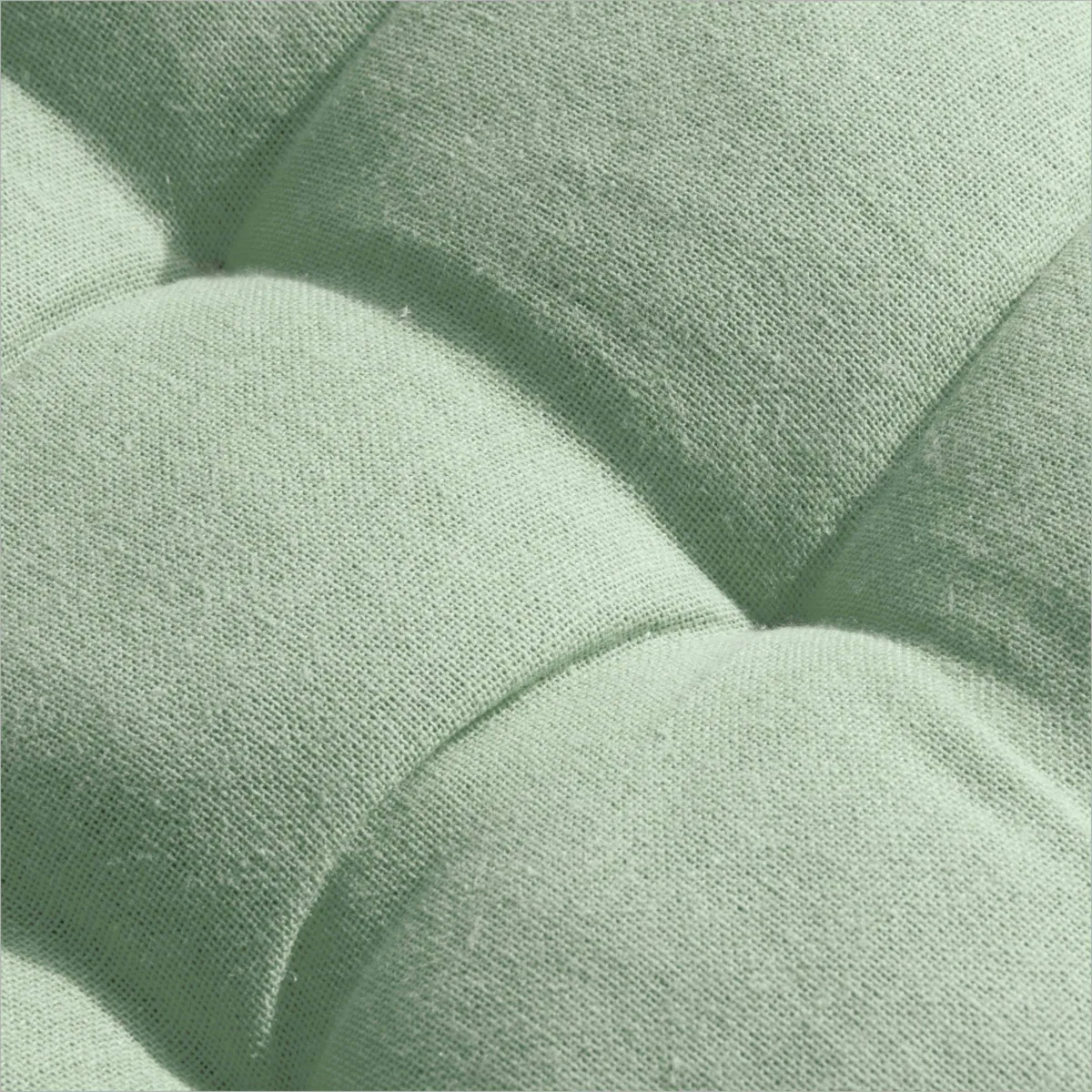 Cojín redondo de silla en algodón (40 cm) Pixel Verde menta