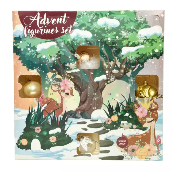 Adventskalender mit Baumschuck 