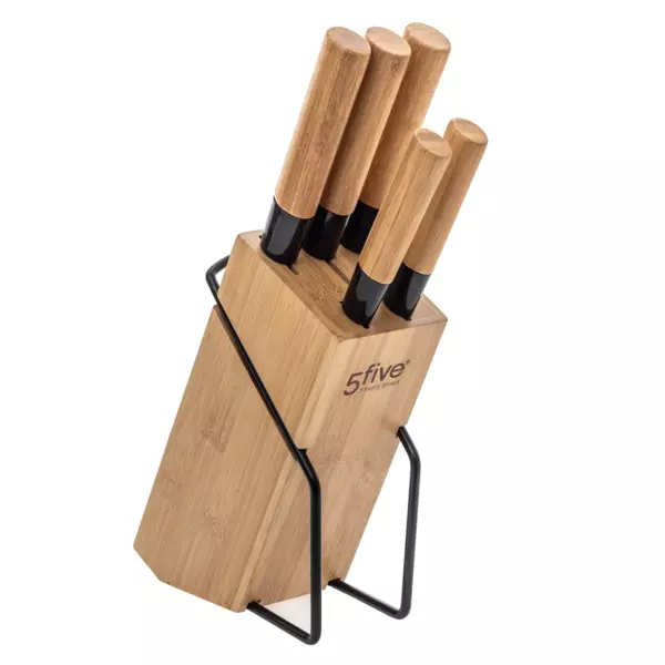 Messerblock Bambus Beige