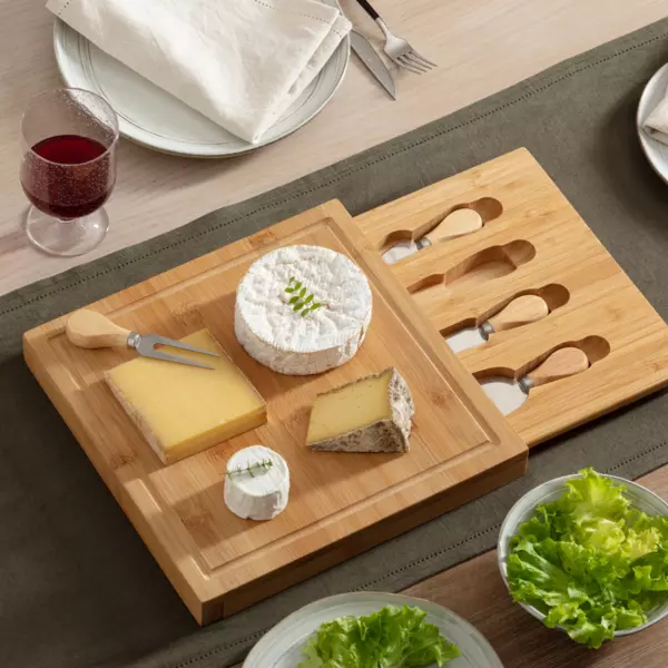 Plateau de fromage bambou (30 x 30 cm) Siao Naturel