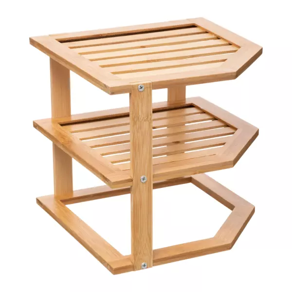 Estante de esquina  Bambou marr�n
