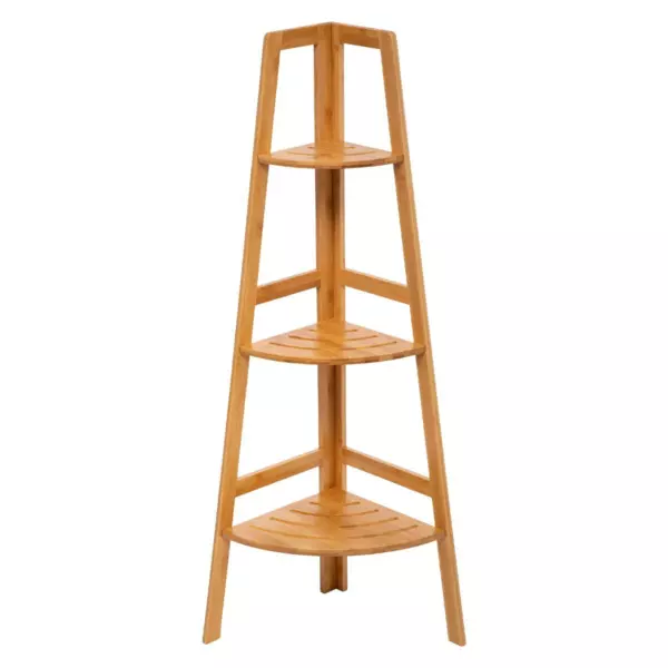 Etag�re d'angle bambou (H103 cm) Siao Naturel