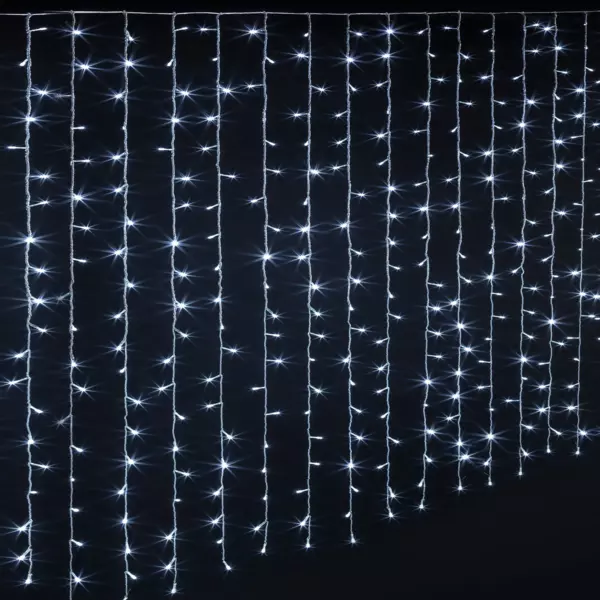 Tenda luminosa Alt.1,5 m L0,90 m 200 LED Bianco freddo