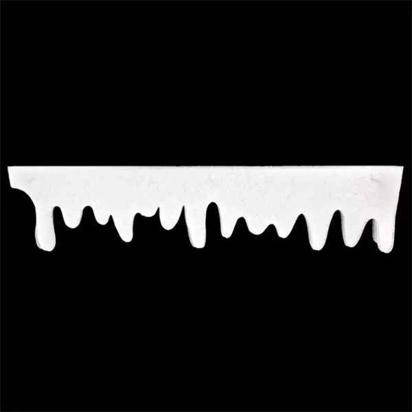 Fensterdekoration Eiszapfen verschneit