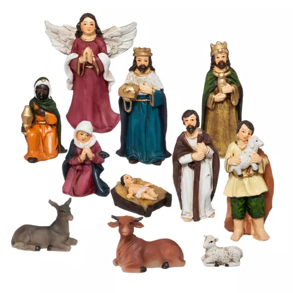 De 11 sm� figurer (H�jde 7 cm) fra Sainte-Louise