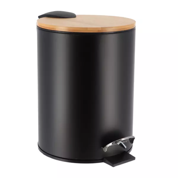 Poubelle � p�dale avec frein de chute Timeless Noir