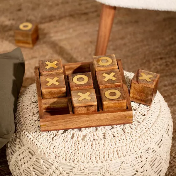 Juego de Morpion en Madera