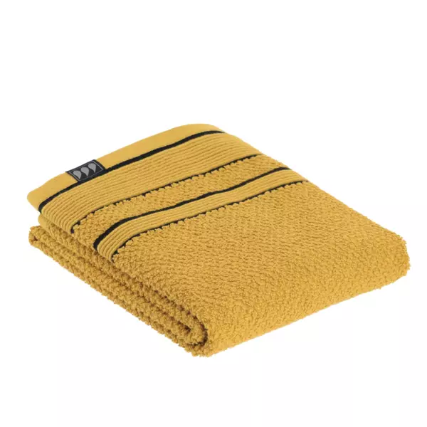 Asciugamano (50 x 90 cm) Black Line Giallo ocra/ nero