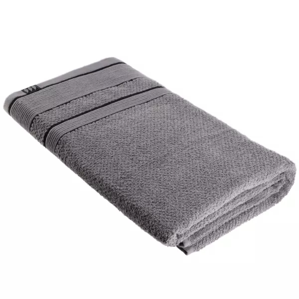 Serviette de bain (90 x 150 cm) Black Line Gris / noir