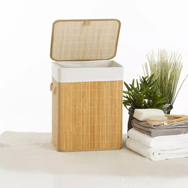 Vasket�jskurv i bambus (H50 cm) Nuevo Natur