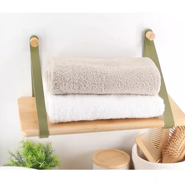 Etag�re adh�sive bambou (40 x H20 cm) Easy Chic Vert kaki