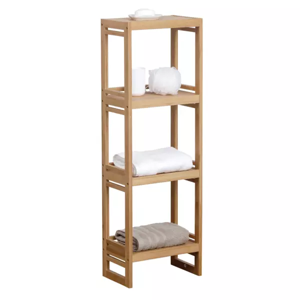 Meuble rangement 4 �tag�res (33 x H100 cm) Anako Naturel