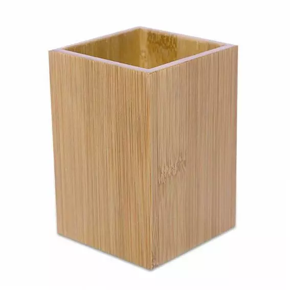 Bicchiere portaspazzolino Eco-bio Legno e Bamb�