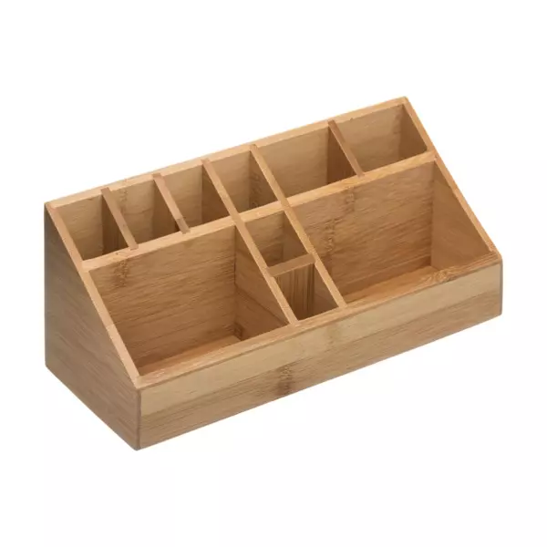 Organisateur de maquillage Compartiment Bambou