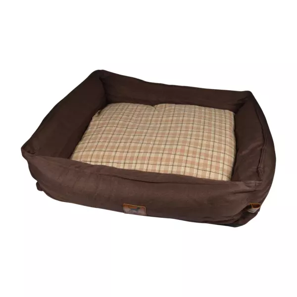 Rechteckiges Hundebett H�ritage L75 cm Haselnussbraun