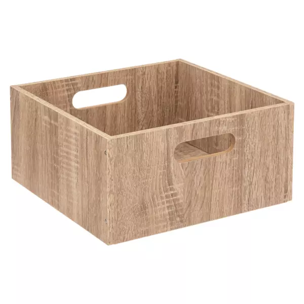 Caja  de almacenamiento (31 x 31 x 15 cm) Mano Natural