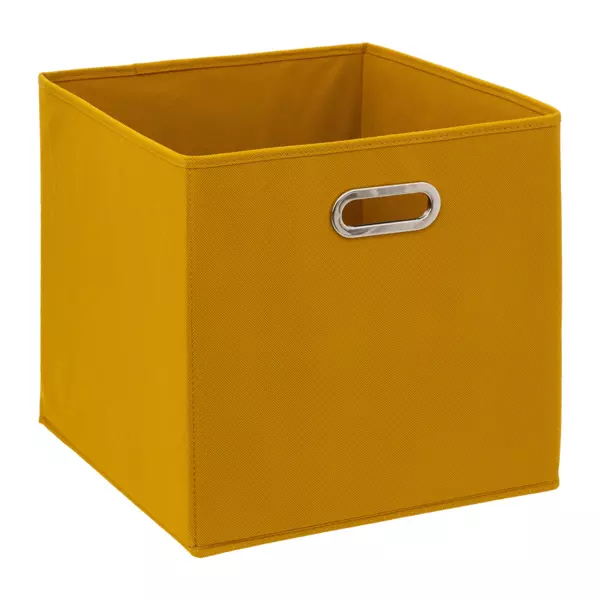 Panier de rangement pliable (31 x 31 cm) Helena Jaune Moutarde