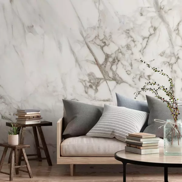 Papel pintado adhesivo (257 x 260 cm) Brown Jasper Gris