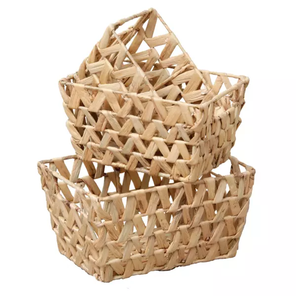 Lot de 3 paniers grand mod�le Kale Naturel