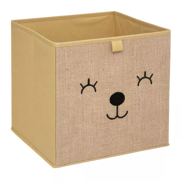 Opbevaringskurv Jute Animal Naturbrun
