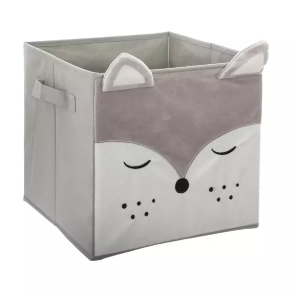 Contenitore portaoggetti bambini (29 x 29 cm) Volpe Grigio