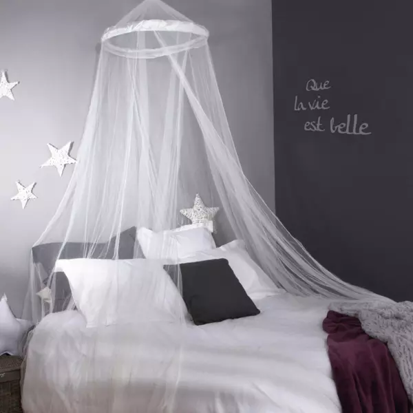 Ciel de lit moustiquaire enfant (60 x 250 cm) Alessia Blanc