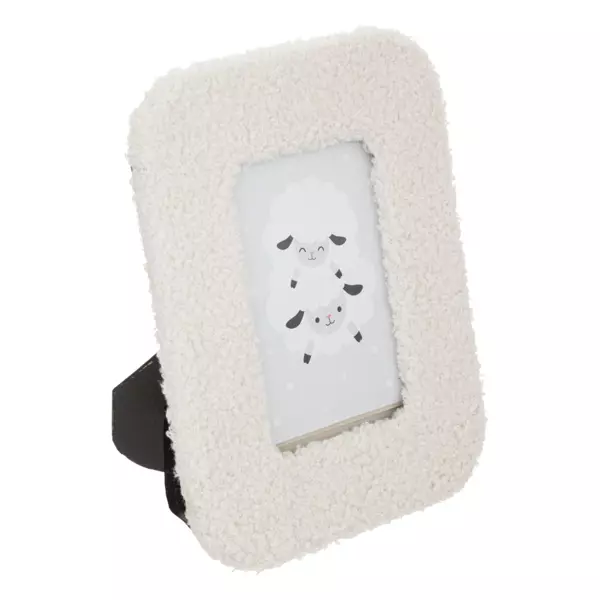 B�rnebilledramme (10 x 15 cm) Bouclette Hvid