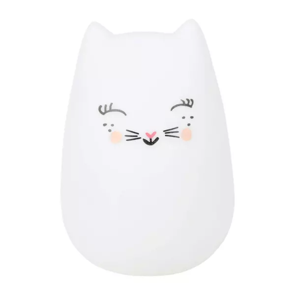 Luce notturna per bambini (H12 cm) Gatto Bianco