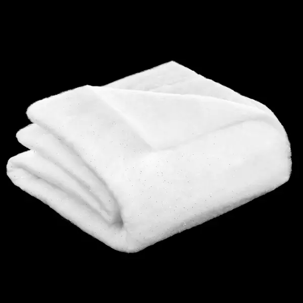 Tapis de neige carr� (100 x 100 cm) Paillett� Blanc